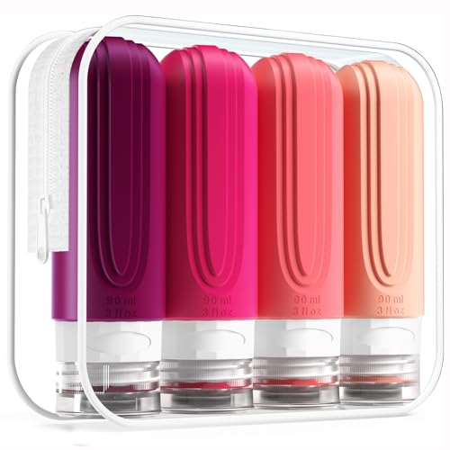Imagen de Mrsdry Travel Bottle for Toiletries — 90ml, Leak-Proof Silicone (4 Pack) with TSA Approval en OfertitasTOP
