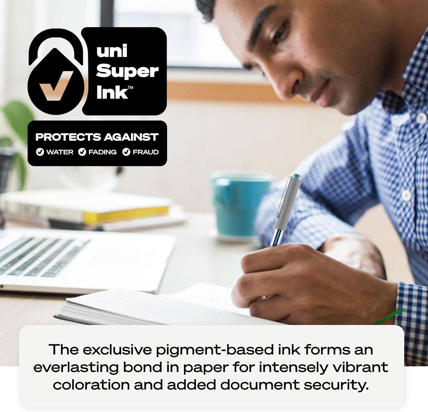 Thumbnail 5 de uni-ball Vision Stick Roller Ball Pens 0.7mm, Pack of 4 🖊️