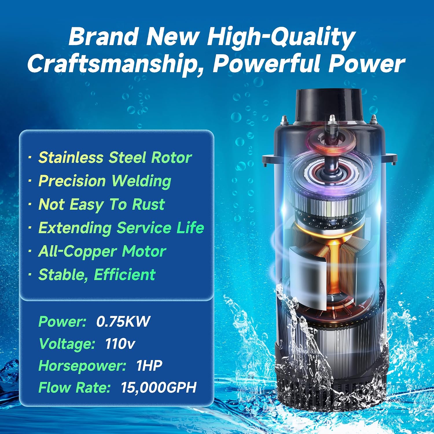 Detalle de RELIY Pond Fountain Aerator 15000 GPH