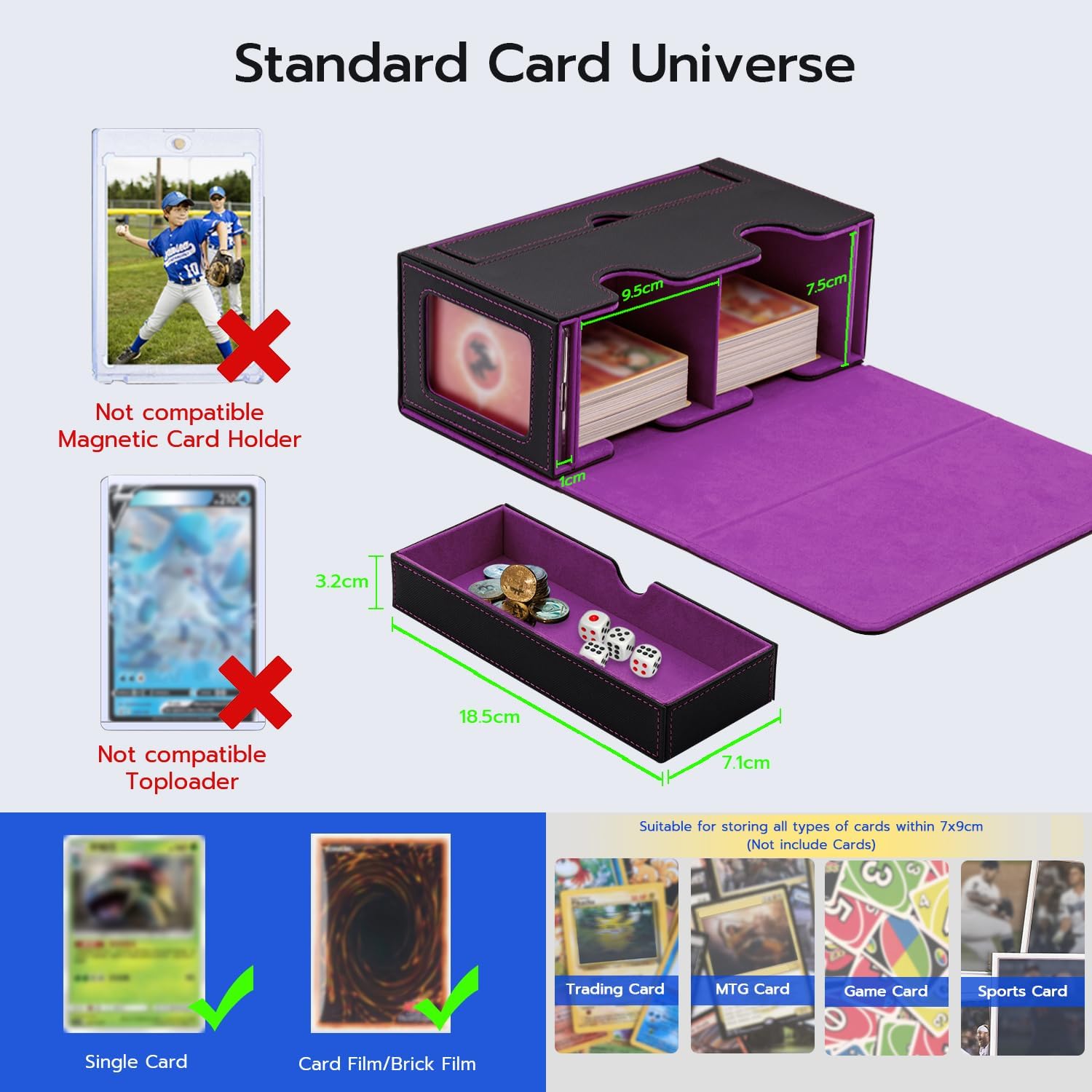 Detalle de Tolesum Doppio Deck Box 310+ carte