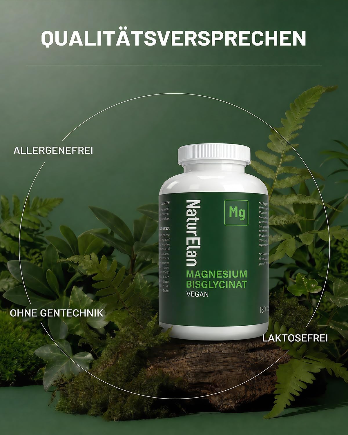 Thumbnail 5 de Magnesium Bisglycinat 300 mg Tagesdosis — 180 vegane Kapseln 💊