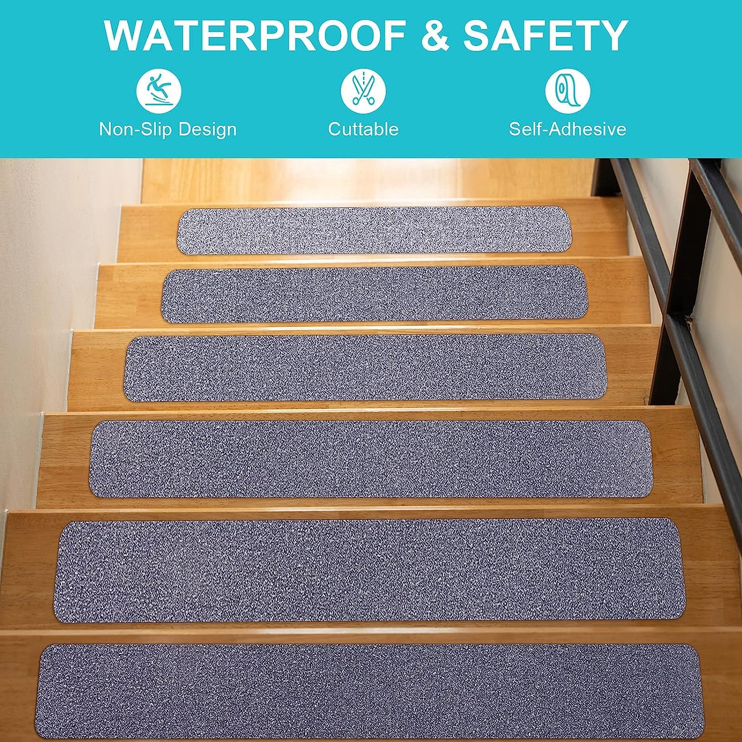 Thumbnail 3 de OQingluan Anti Slip Tape 15cm x 10m – Safe Stair Grip for Indoor & Outdoor Use