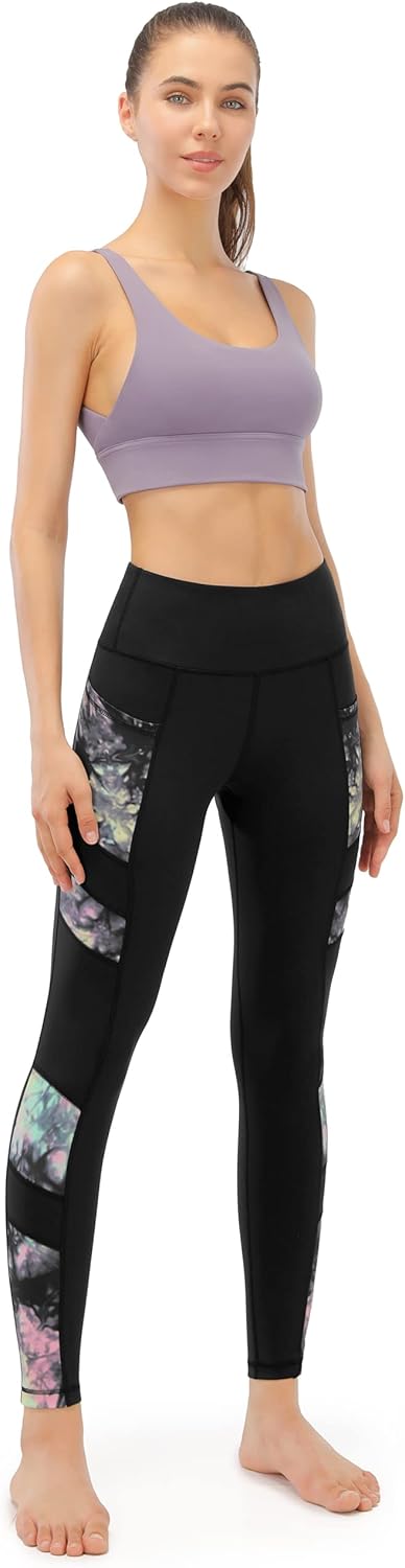 Thumbnail 5 de JOYSPELS Women’s High Waisted Gym Leggings with Full-Colour Prints and Pockets