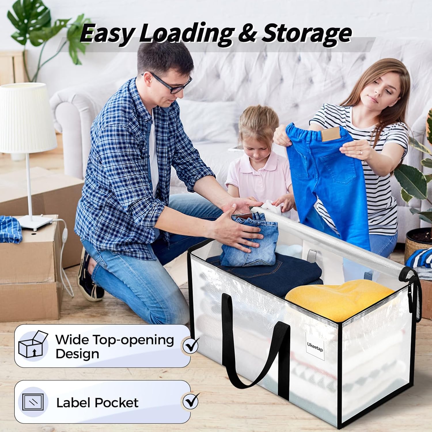 Detalle 1 de 8 Pack Extra Large Moving Bags 24gal