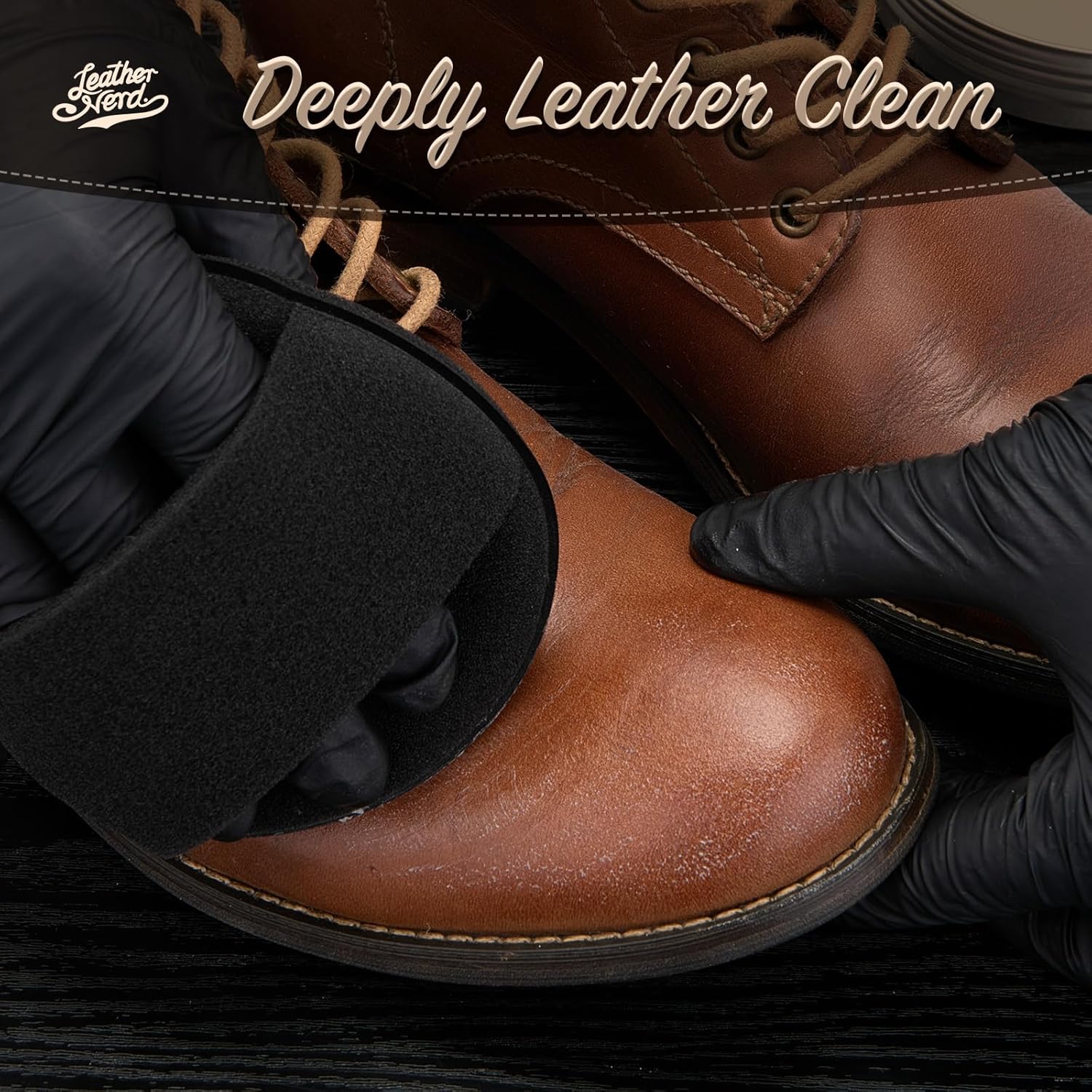Thumbnail 5 de Leather Nerd Saddle Soap for Leather Cleaner Conditioner (4.23 oz) with Sponge
