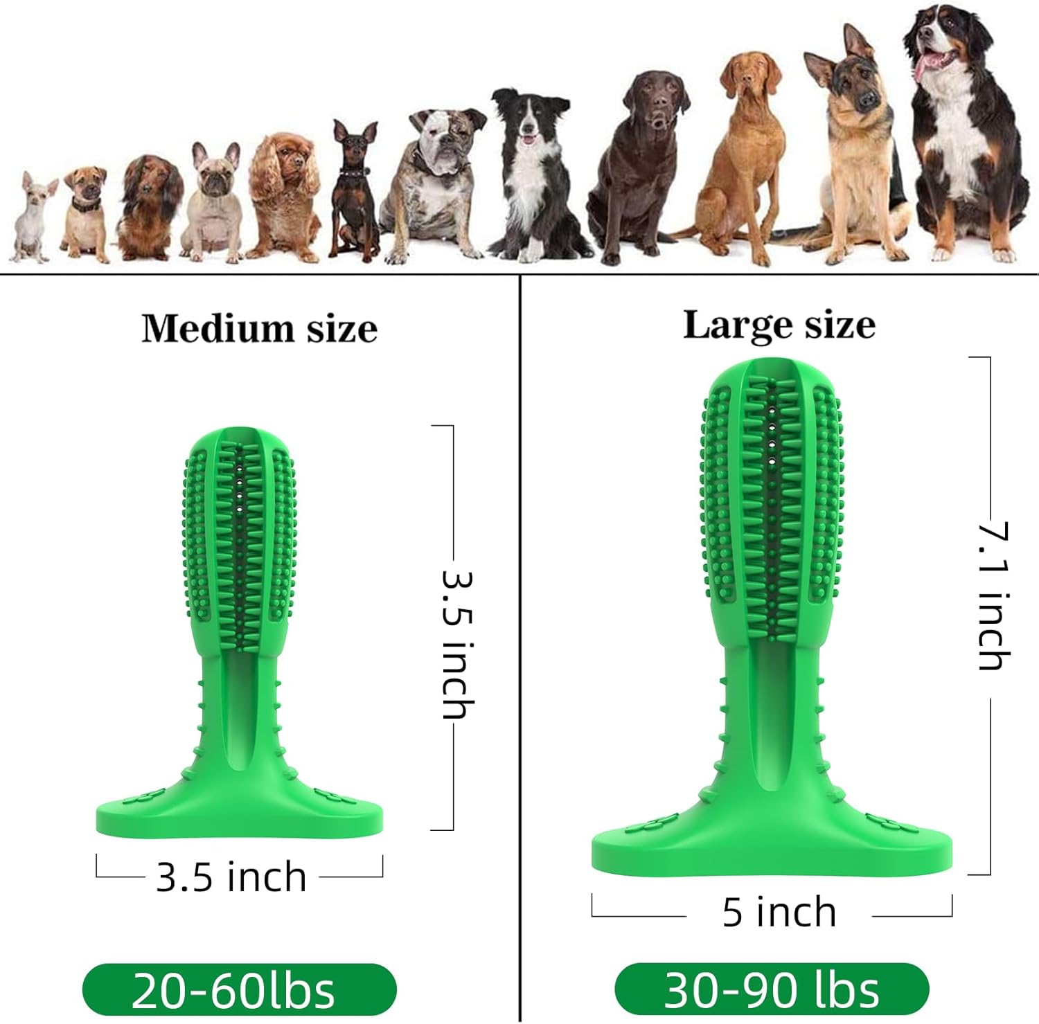 Thumbnail 2 de HETOO Natural Rubber Dog Grinding Rod – dental chew & toothbrush toy for large dogs