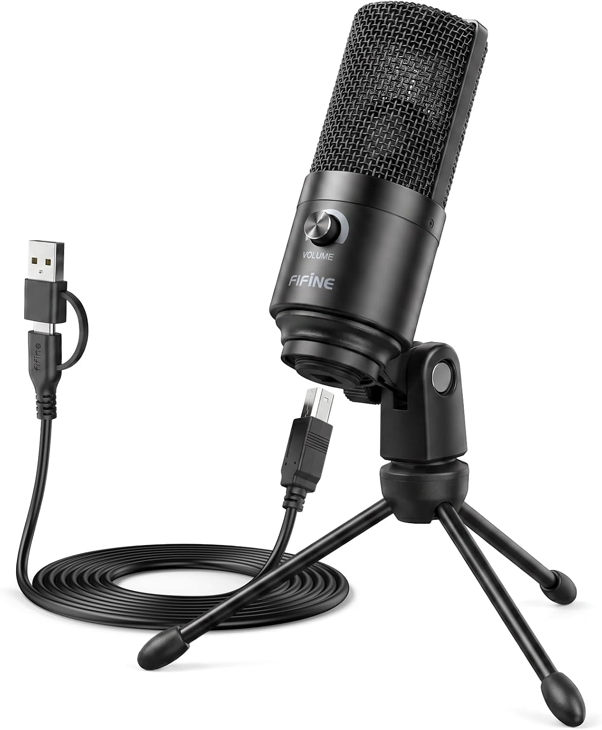 Detalle de FIFINE USB Mikrofon PC Gaming – Studioqualität für Streaming, Podcast und Games