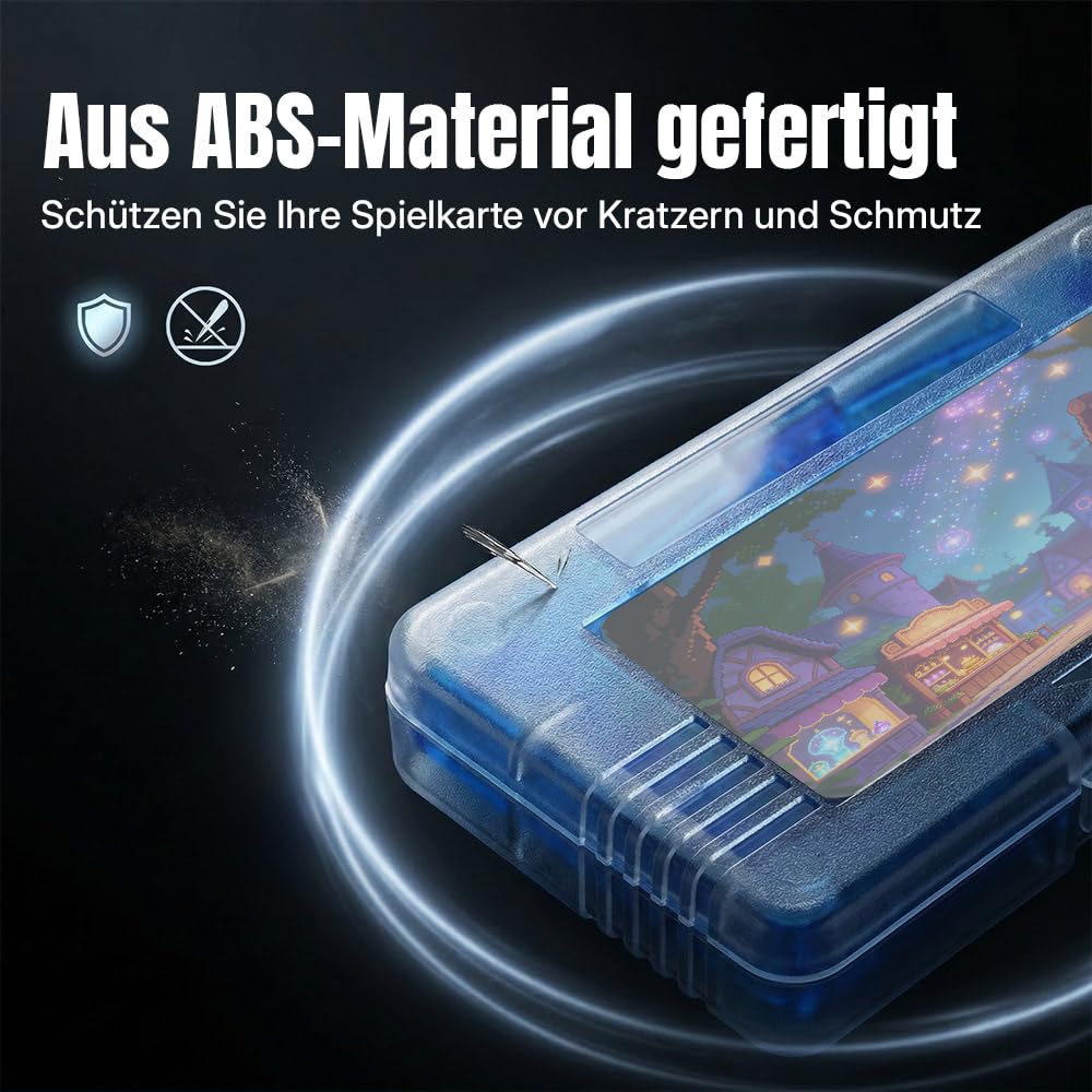 Detalle de Mcbazel 10 Stück Spielhüllen für Game Boy Advance, SP und Micro – transparente Schutzboxen