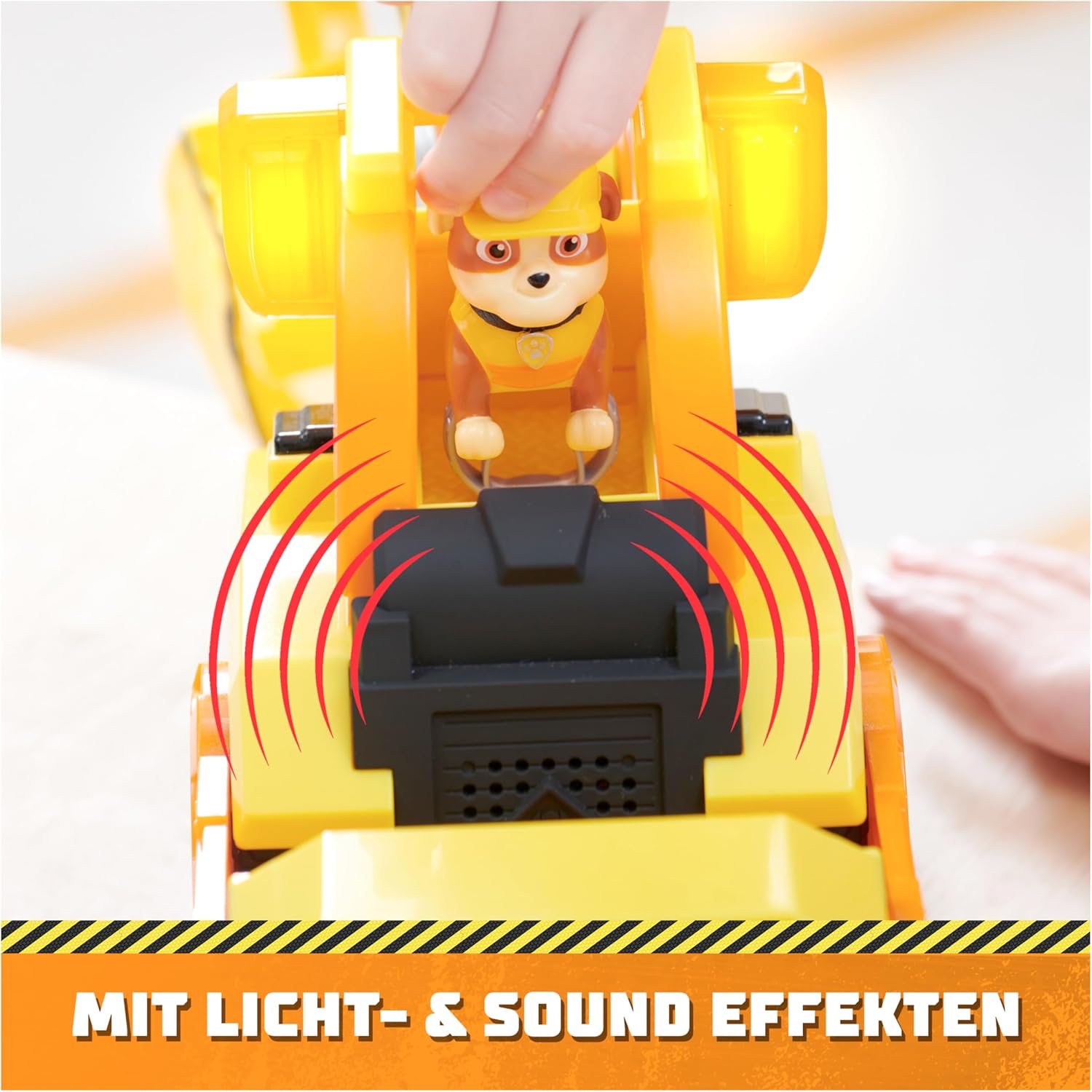 Thumbnail 3 de Rubble & Crew Großes Planierraupen-Baufahrzeug (Deluxe) mit Licht & Geräuschen – inkl. Rubble-Figur