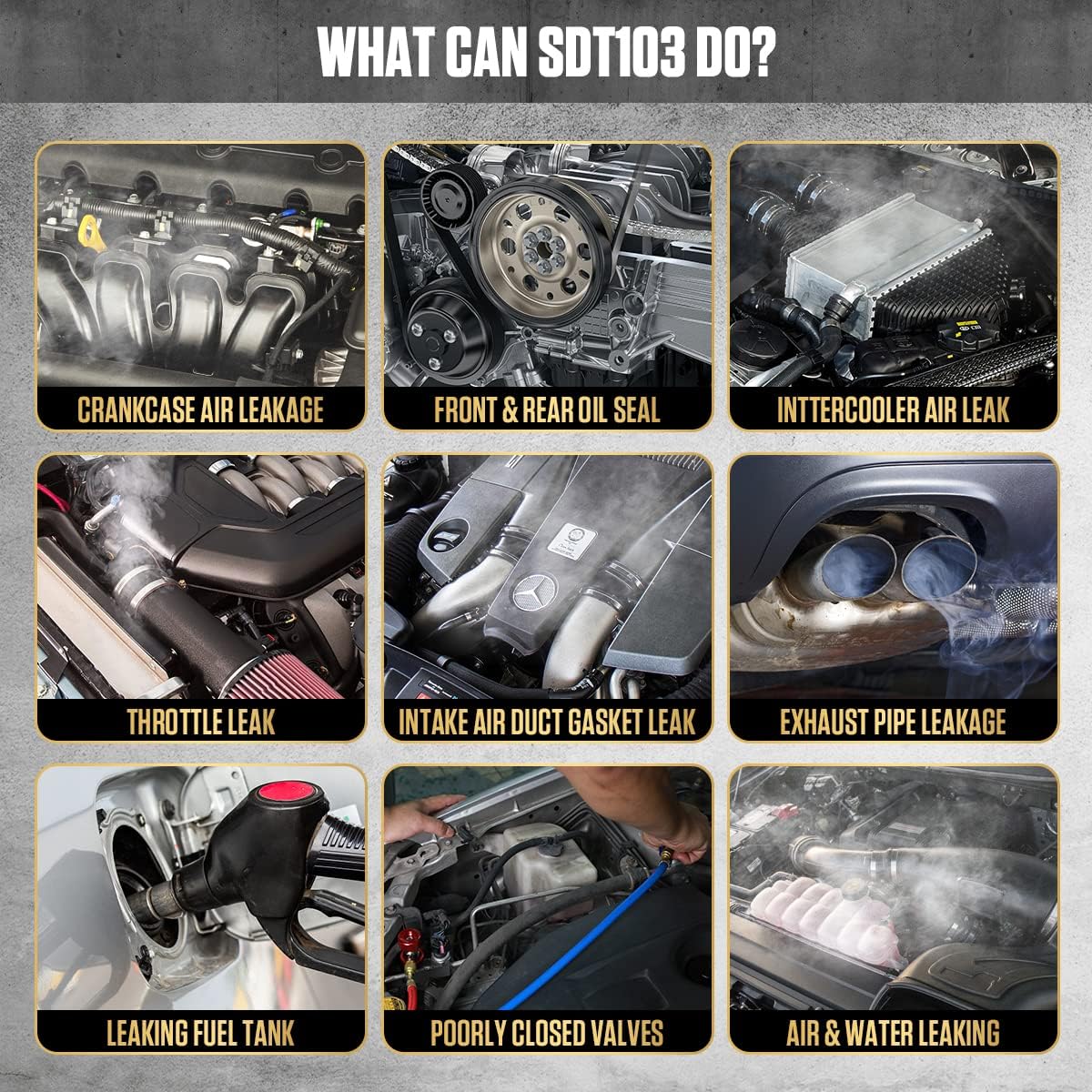 Thumbnail 1 de AUTOOL SDT103 Detector de humo 12V para coches