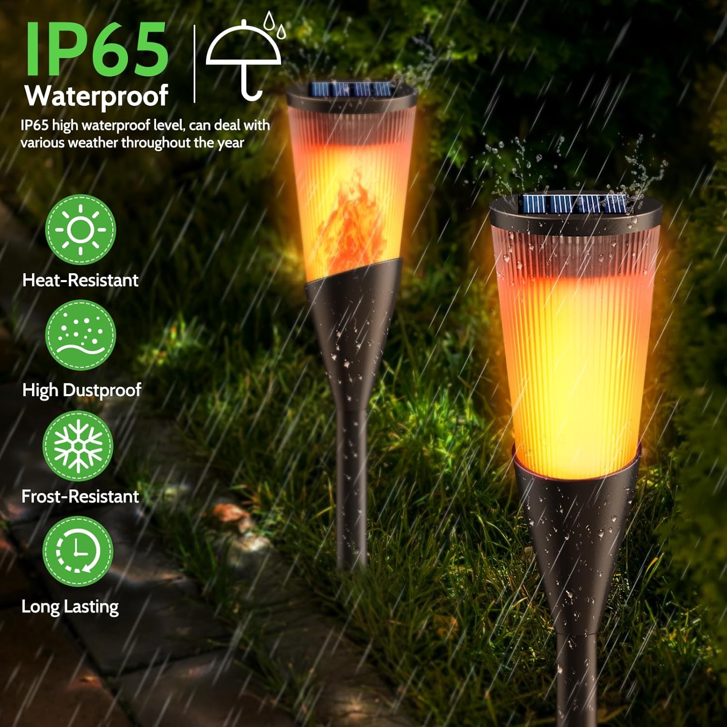 Thumbnail 3 de FIFIying Solar Lights Outdoor Garden 6 Pack