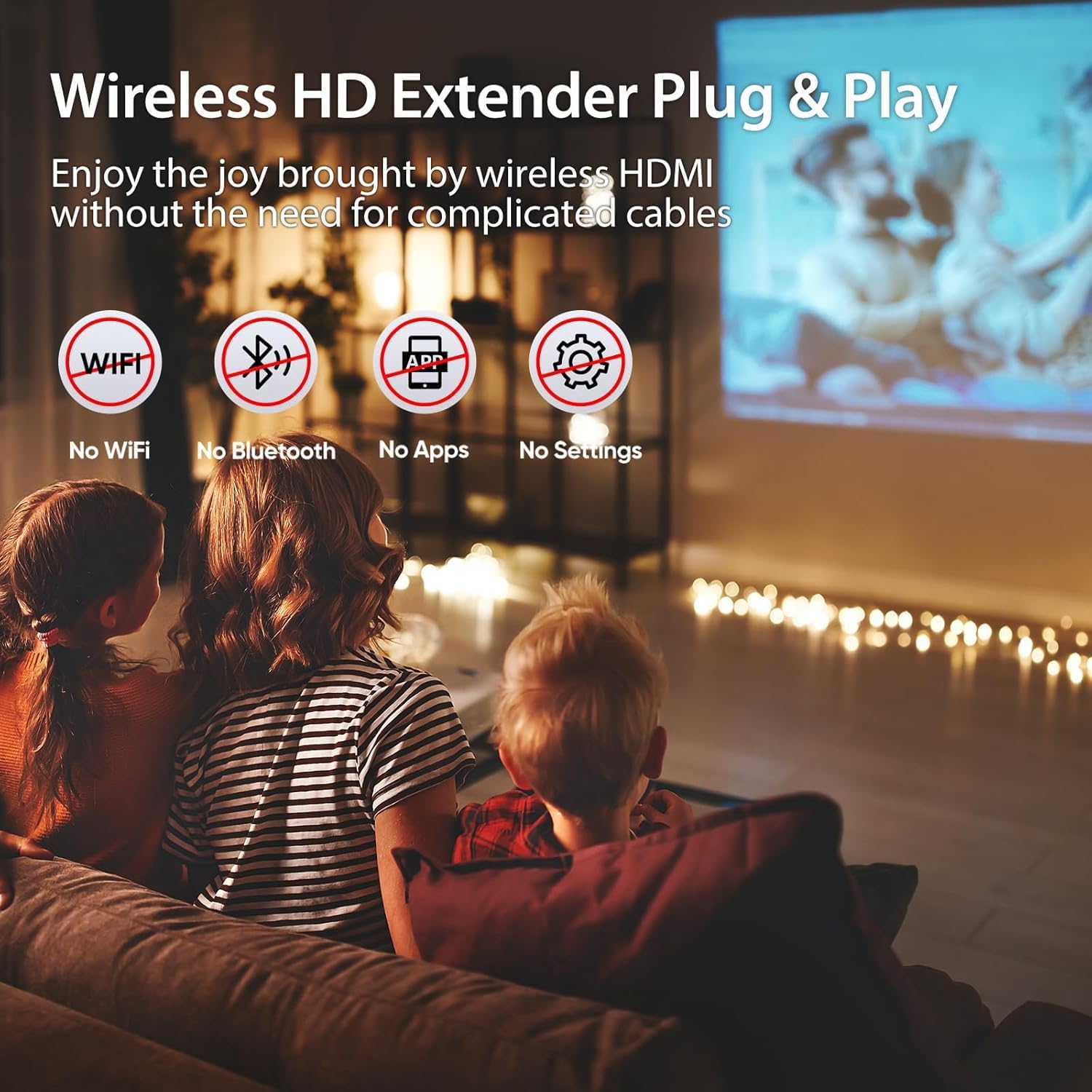 Thumbnail 4 de Upgraded Wireless HDMI Transmitter & Receiver (328ft/100m) – 4K Decode, 1080P Output, Plug-and-Play