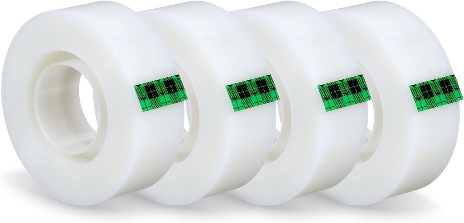 Detalle de Scotch Magic nastro adesivo scrivibile trasparente opaco 4 rotoli 19 mm x 33 m con tecnologia adesiva 3M