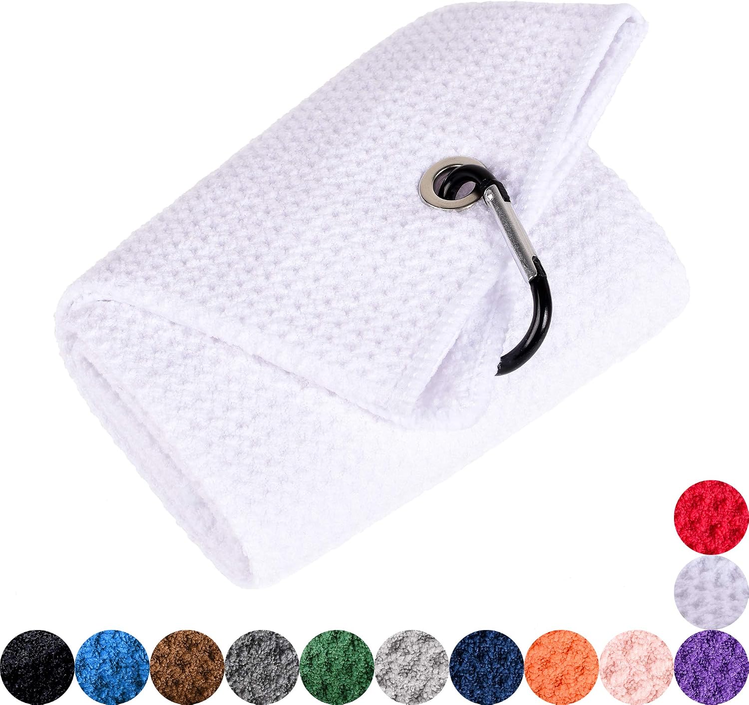 Detalle de Mile High Life Microfiber Golf Towel Set with Groove Brush and Folding Divot Tool