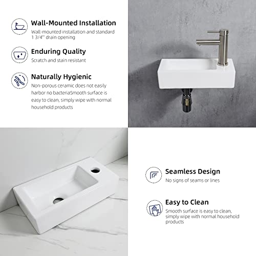 Detalle 2 de Ibergrif M41102-R Lavabo cerámica derecha 376×188×93 mm 🚽