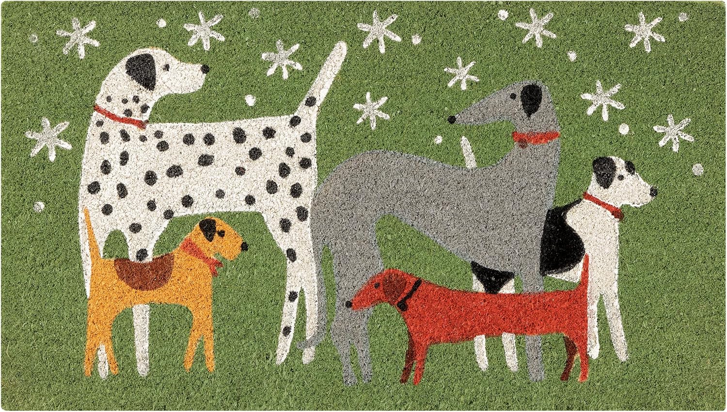 Thumbnail 2 de Baroni Home zerbino da ingresso in cocco dipinto a mano Bassotto a righe, 70x40 cm