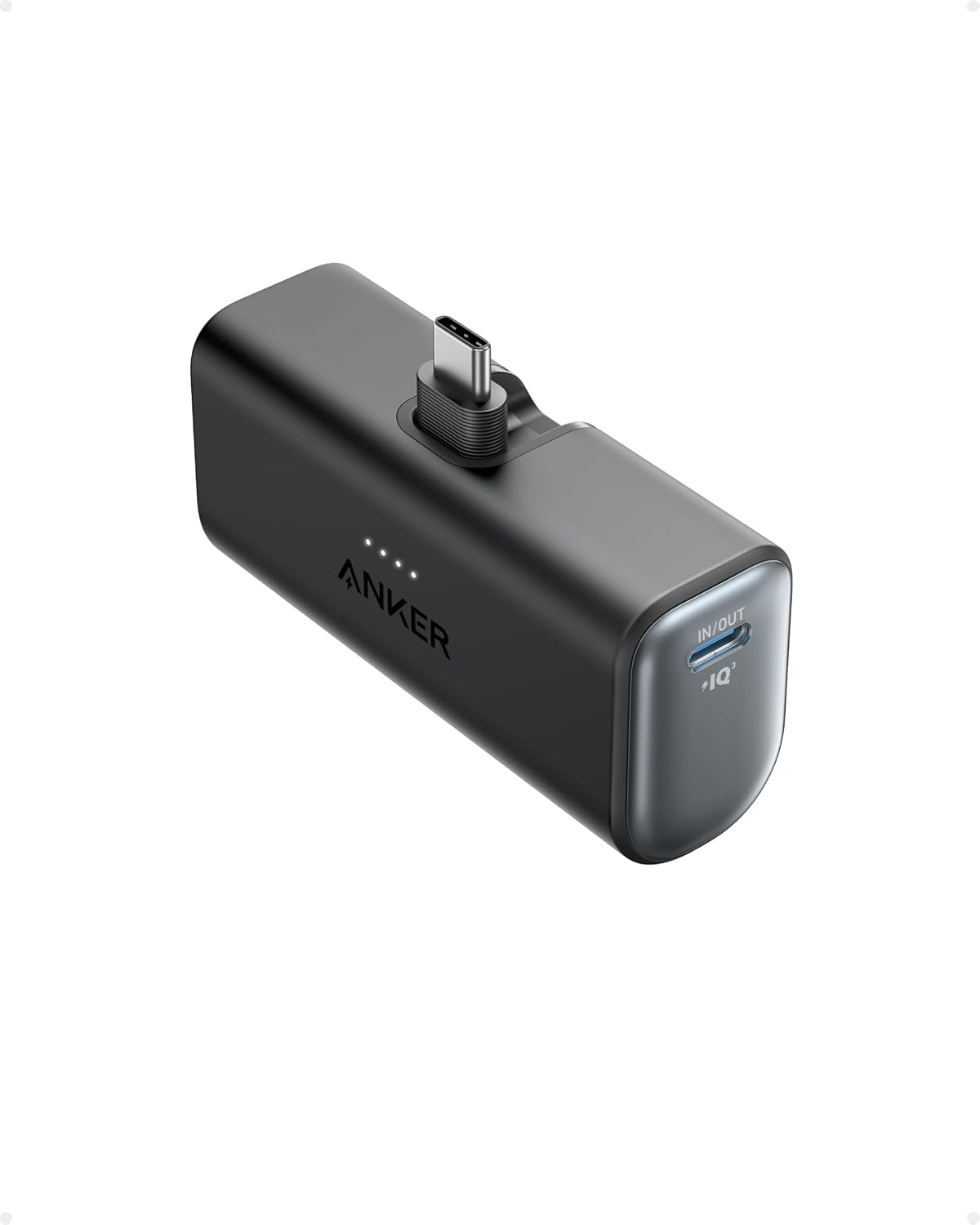 Detalle de Anker Nano 5000mAh Powerbank – 22,5 W Max mit faltbarem USB-C Stecker