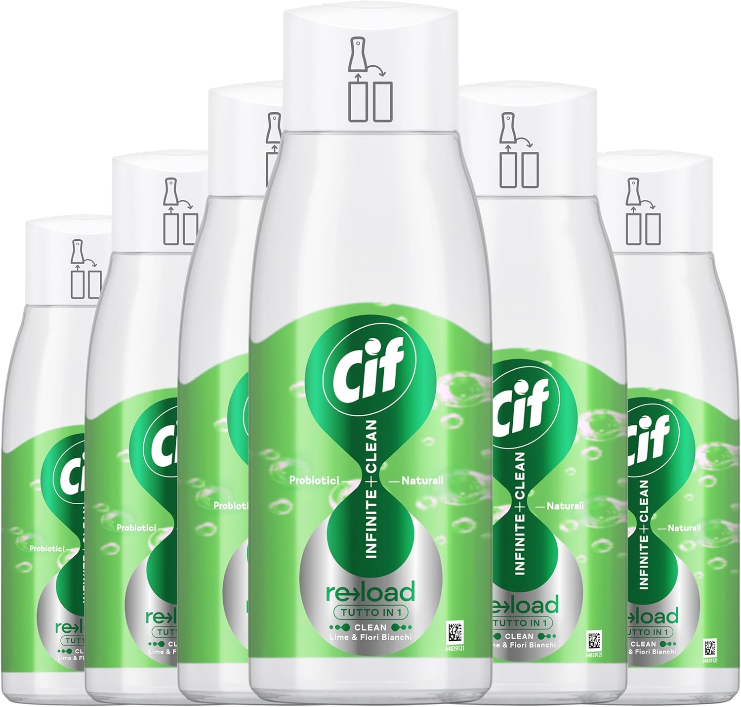 Cif Infinite+Clean Spray Multi-Usages 590 ml – Lot de 6 (Recharge)