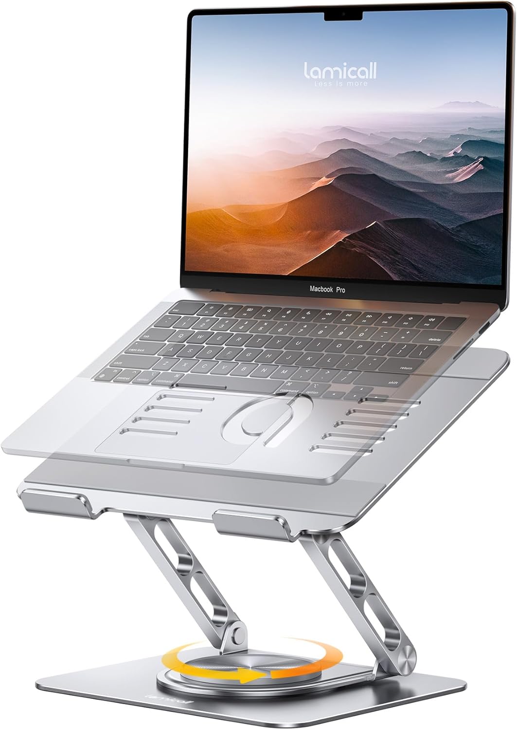 Lamicall Laptop Stand 360° rotatable, 10–17.3" 💻