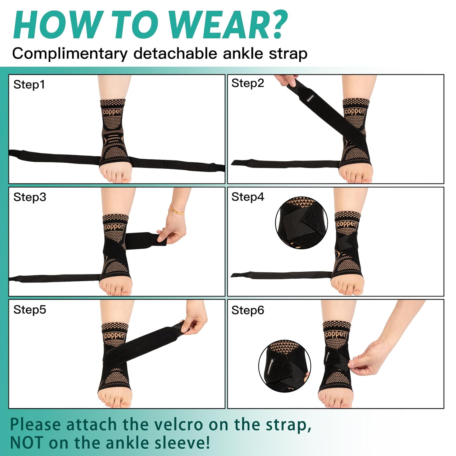 Thumbnail 6 de INDEEMAX Ankle Brace Compression Sleeve M 🩼