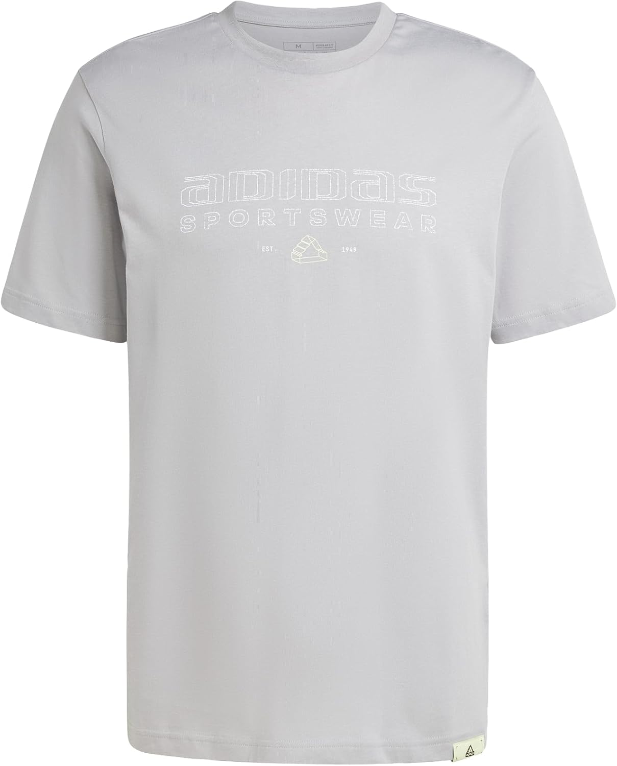 Thumbnail 6 de Adidas Uomo Essentials Linear Single Jersey Shirt – bianco/nero, taglia L
