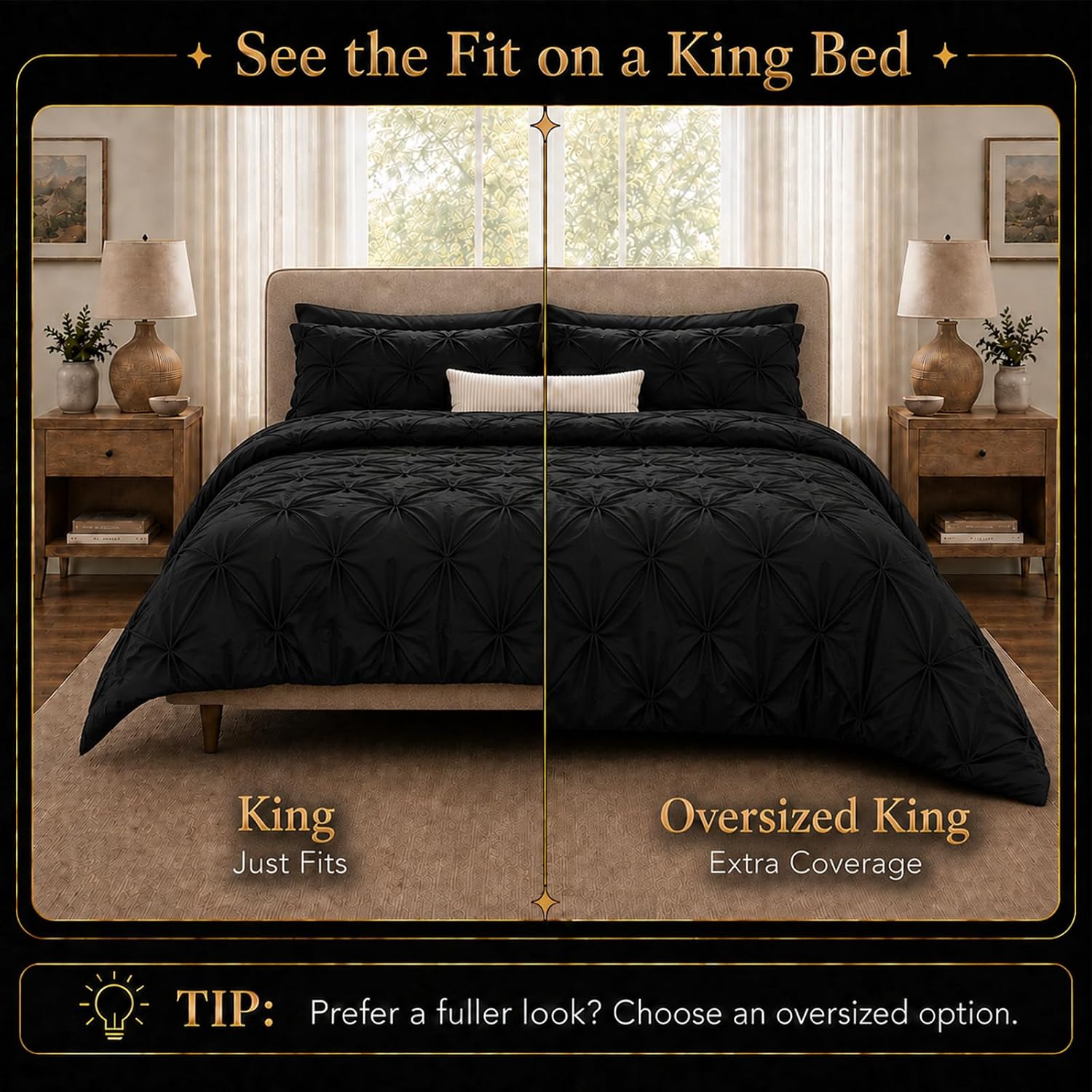 Detalle 2 de CozyLux King Size 7-Piece Comforter Set