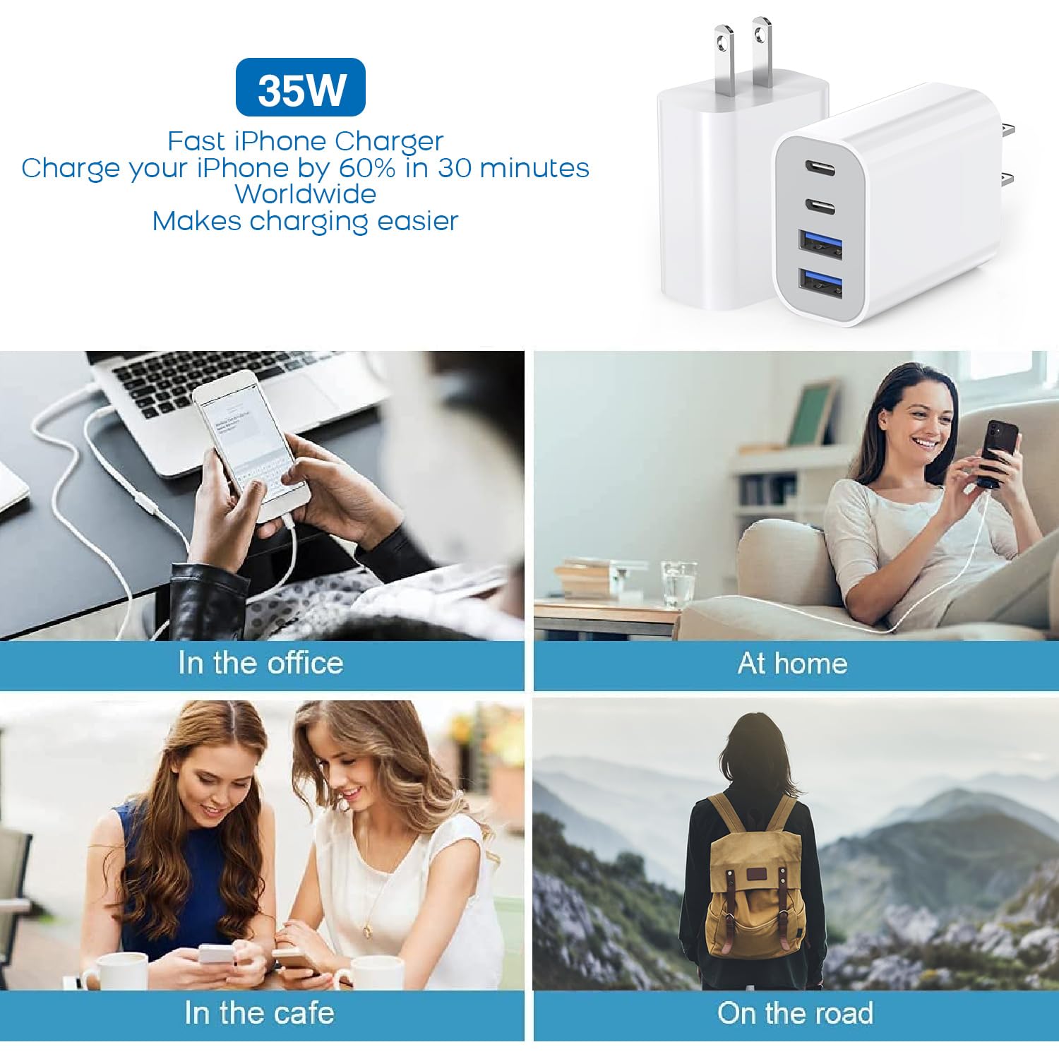 Thumbnail 6 de Apple iPhone 17 35W 4-Port Charger Pack