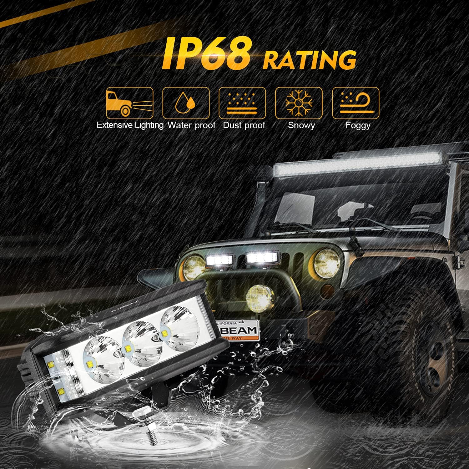 Thumbnail 5 de Auxbeam 5in 68W Offroad Driving Lights