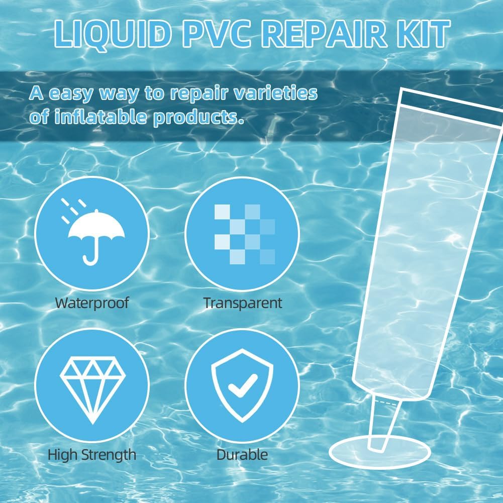 Thumbnail 4 de OSDUE P-TLH20230629-PVC1 zwembadreparatieset met vinyl lijm en PVC-pleisters