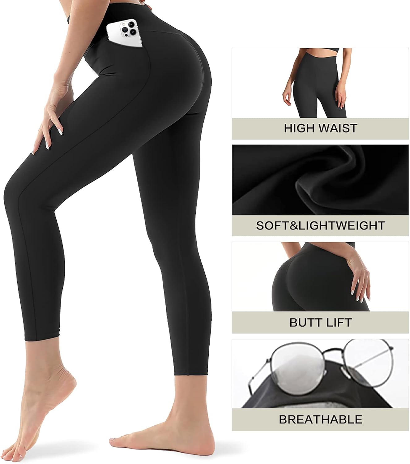 Detalle de Women's Yoga Leggings 3-Pack