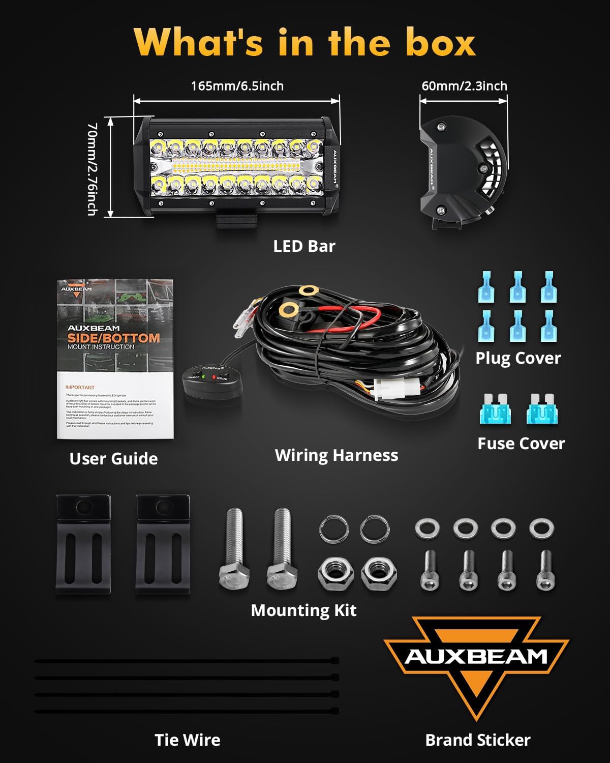 Thumbnail 2 de Auxbeam 7" 300W LED Light Bar