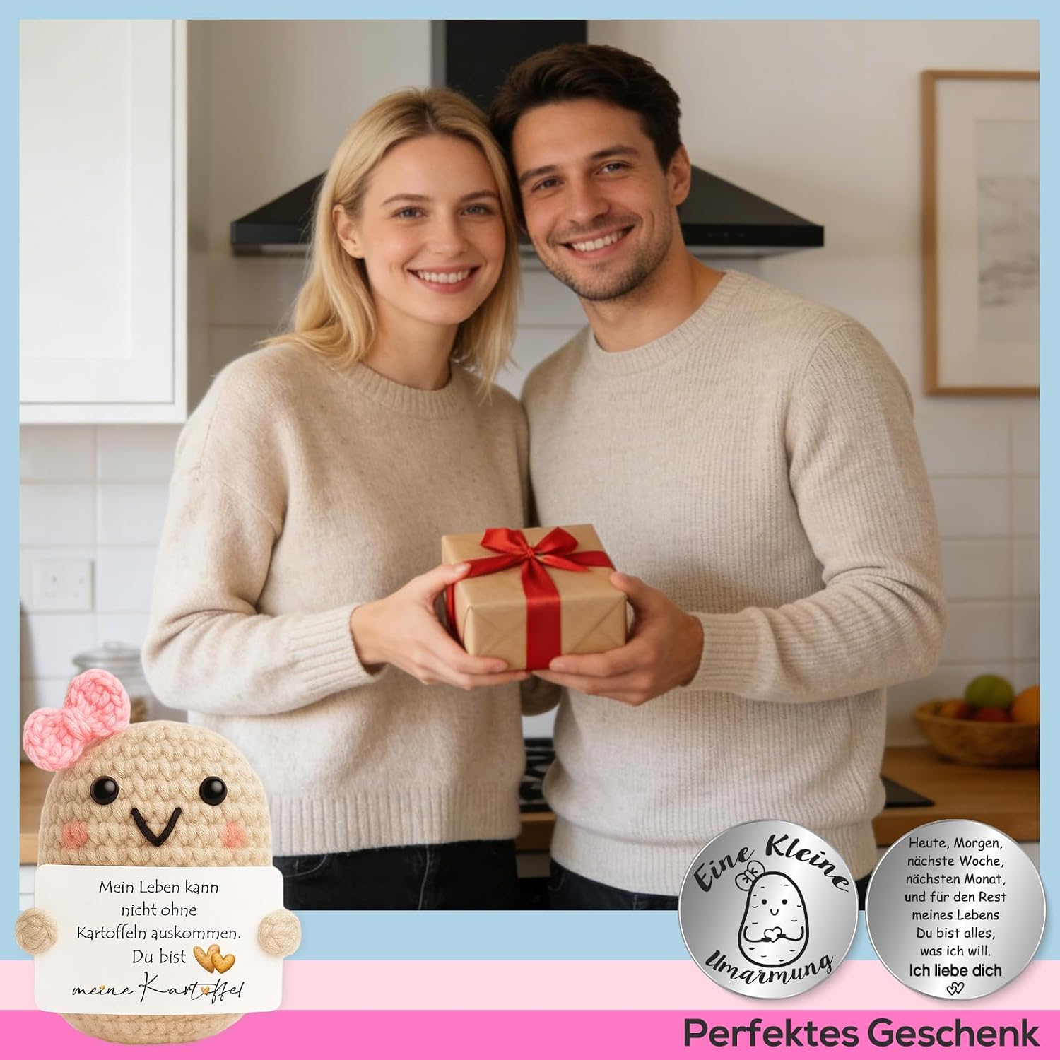 Thumbnail 6 de Tixlux Pocket Hug Kartoffel Figur für Paare Positive 5 x 7 cm