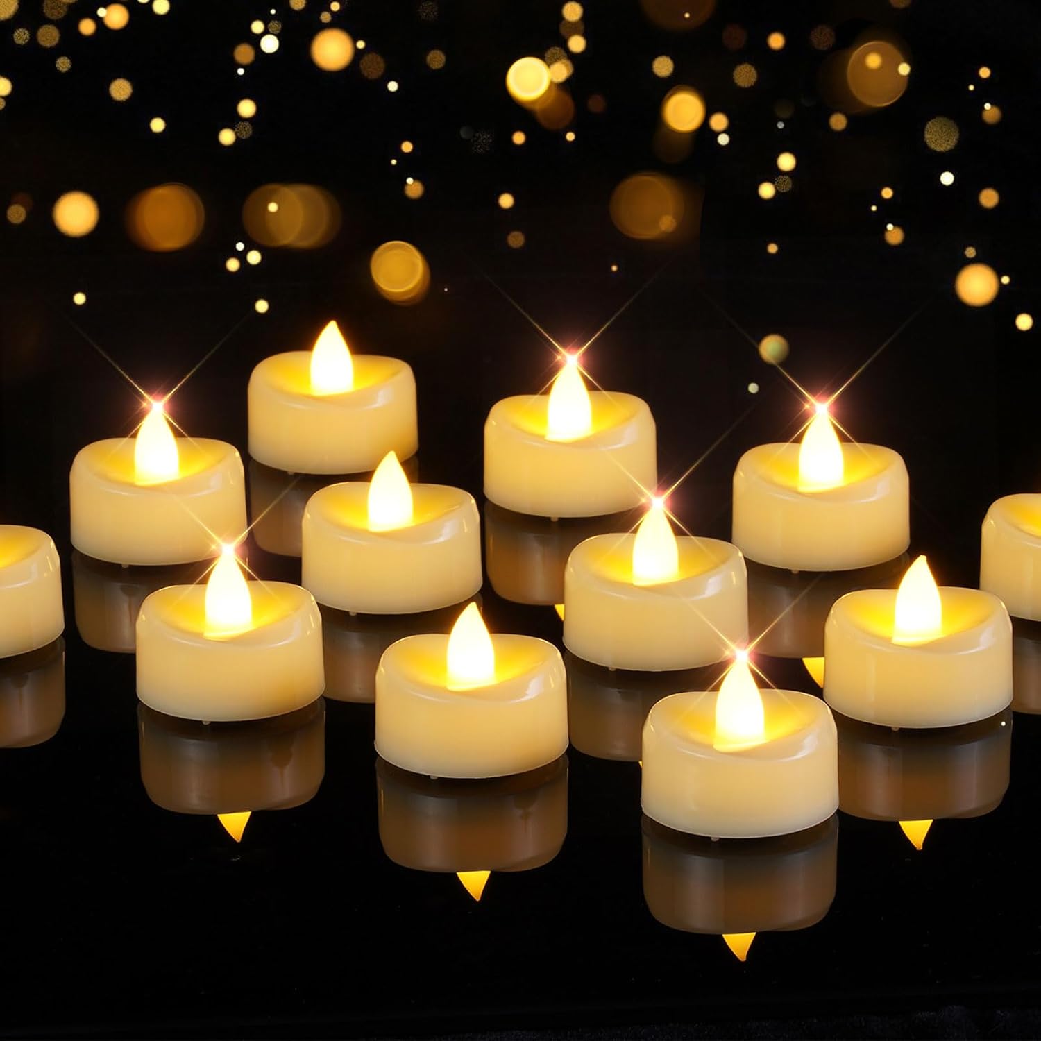 Detalle de AMAGIC 24 Pack LED Tea Lights 24 pcs 🕯