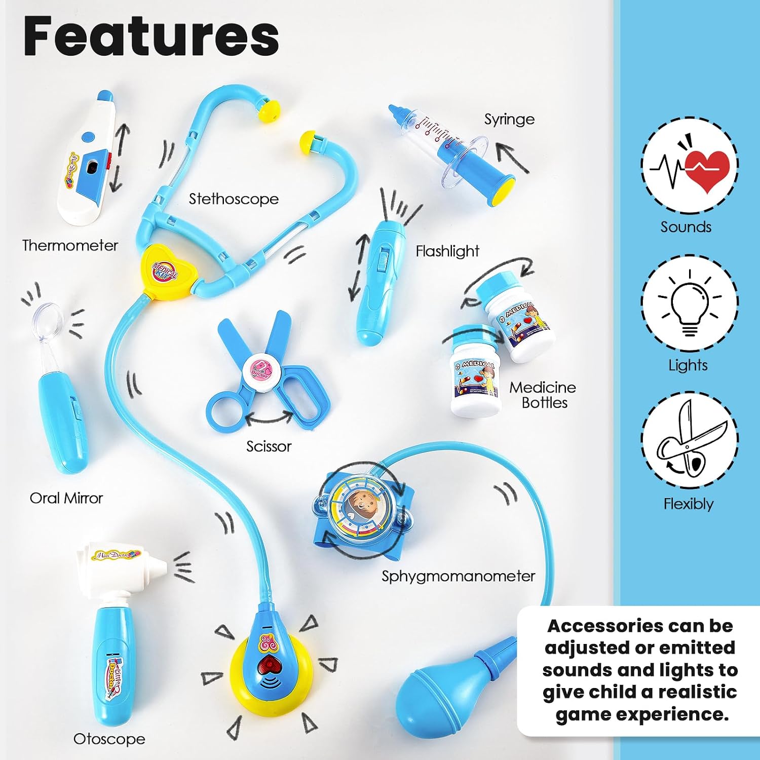 Thumbnail 3 de BUYGER Kids Doctors Set Case 21cm