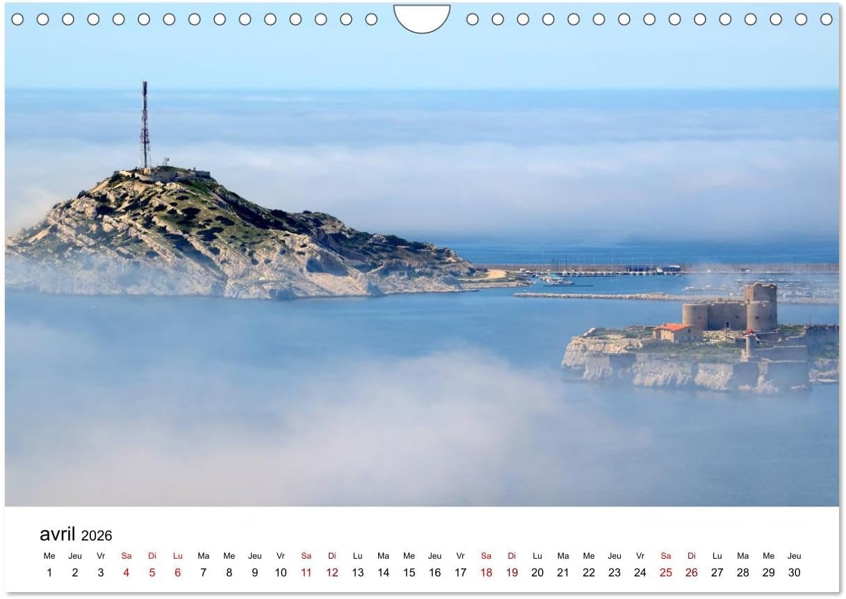 Thumbnail 6 de Marseille Côte et Corniche – CALVENDO Kalender 2026, DIN A4 horizontal