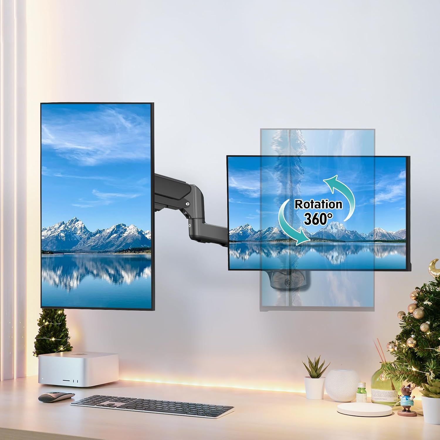 Detalle 1 de ErgoFocus Dual Monitor Wall Mount for 13–32-Inch Screens
