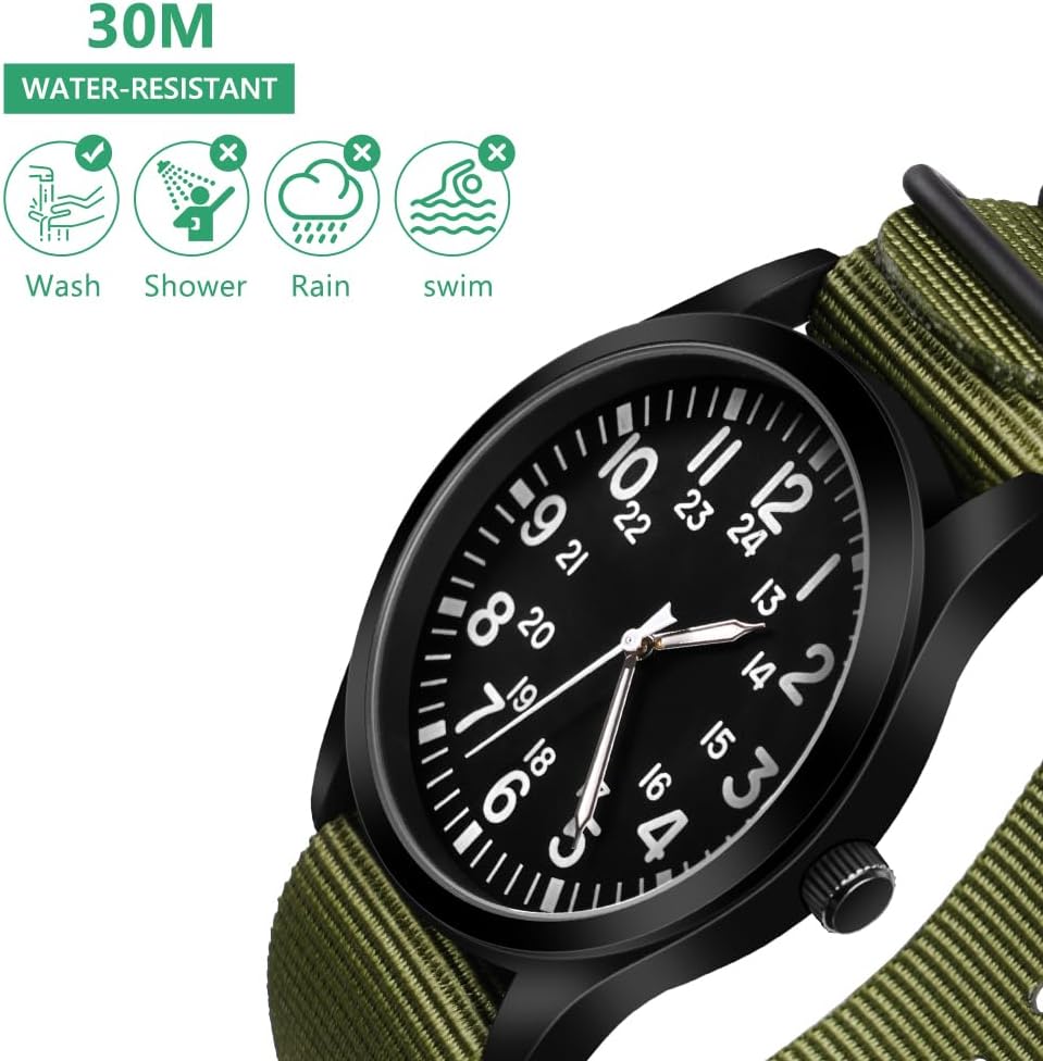 Detalle 2 de Vicloon Herren Armbanduhr reloj 45 mm