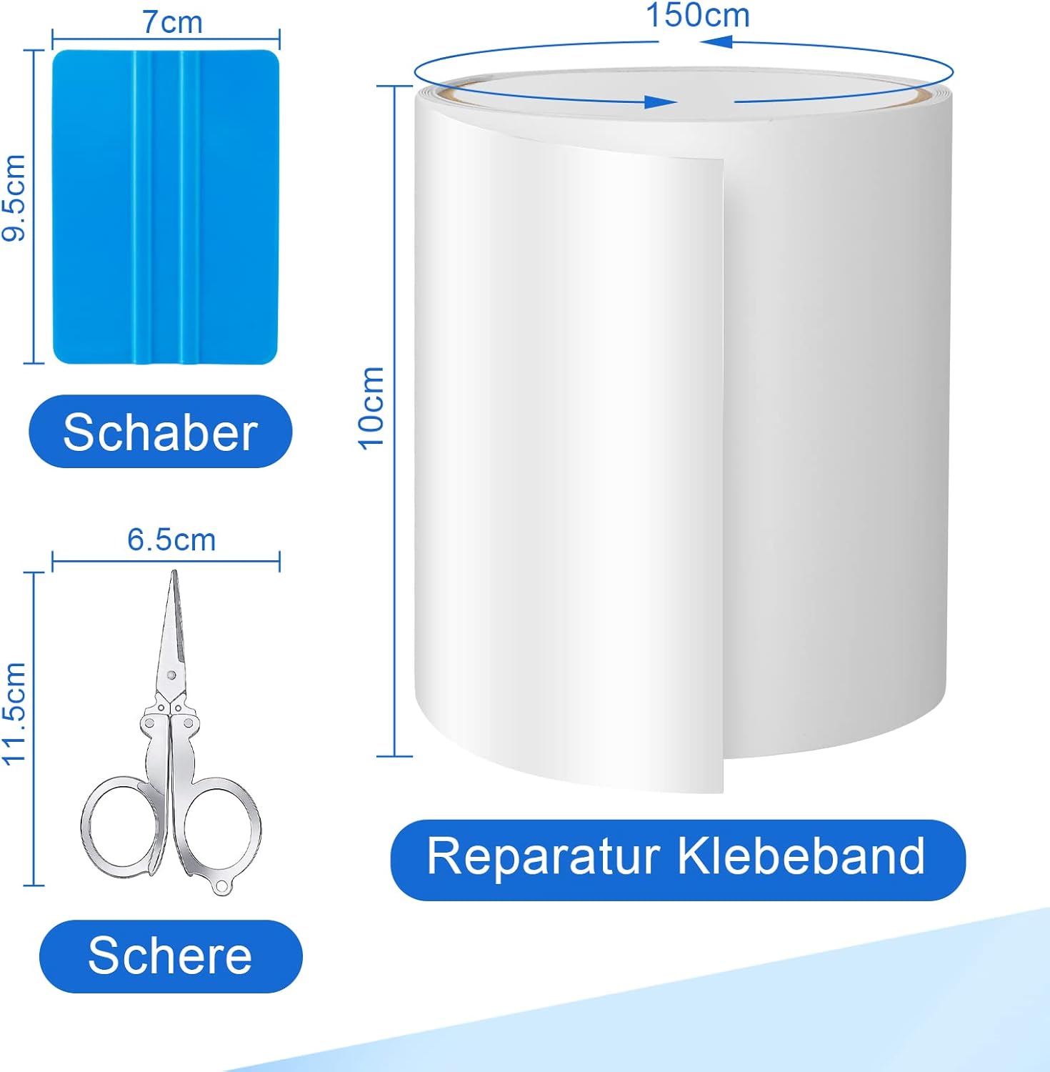 Detalle 2 de KAZATE Kit Reparación Piscina Autoadhesivo Impermeable 💧