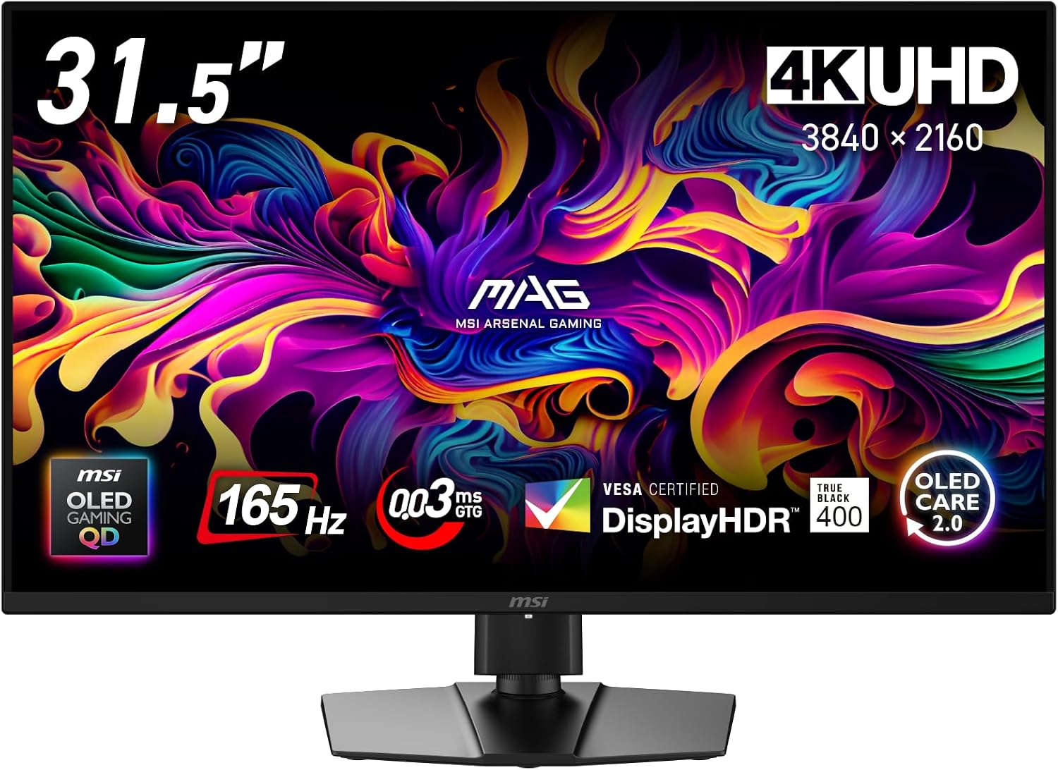 Detalle de MSI MAG 322UP QD-OLED E16 31.5インチ 4K UHD・165Hzゲーミングモニター