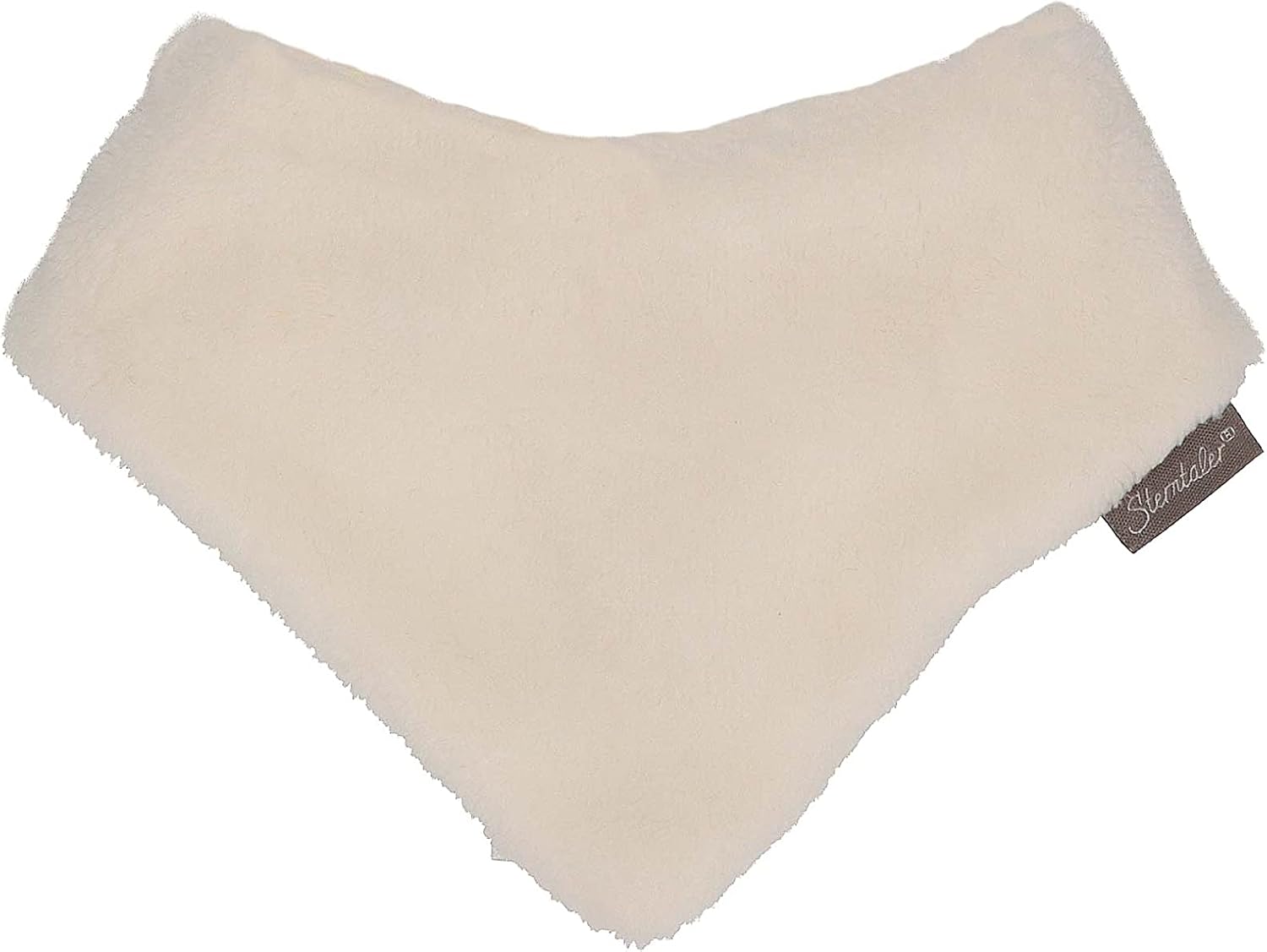 Detalle de Sterntaler Dreieckstuch Teddyflausch – unisex, wendbar mit Klettverschluss (Größe M, Beige/Ecru)
