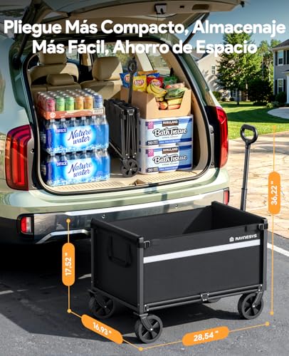 Thumbnail 6 de Carro Plegable Raynesys: capacidad de 150 kg, 110 L y ruedas todo terreno
