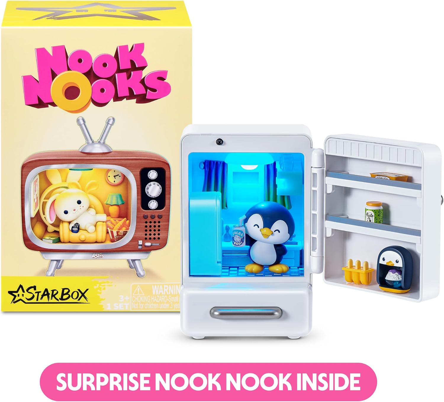 Thumbnail 3 de STARBOX 18101 Nook Nooks Series 1 blinddoos met verlichte dierenscène