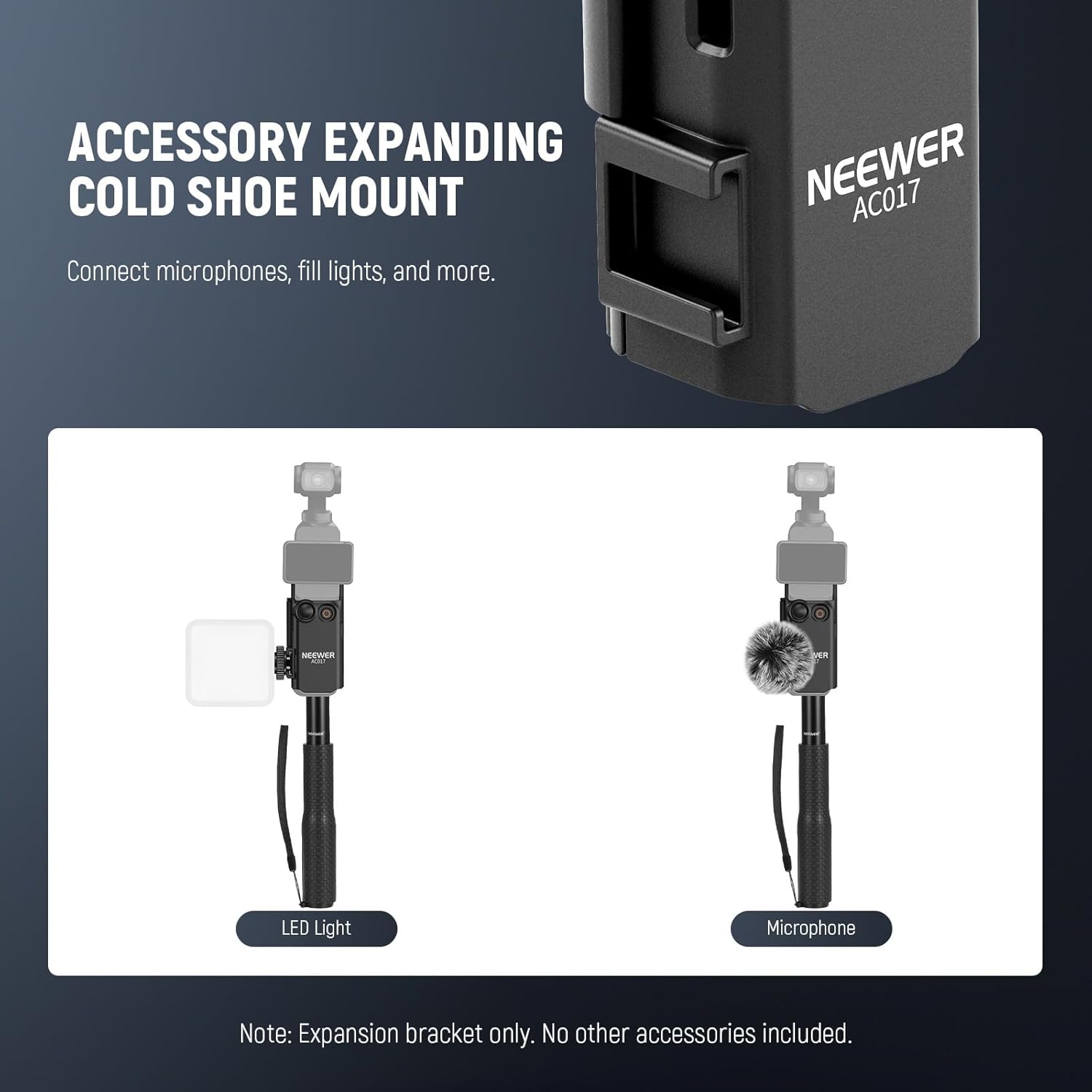Thumbnail 4 de NEEWER BASICS Pocket 3 Extension Adapter & Selfie Stick for DJI Osmo Pocket 3