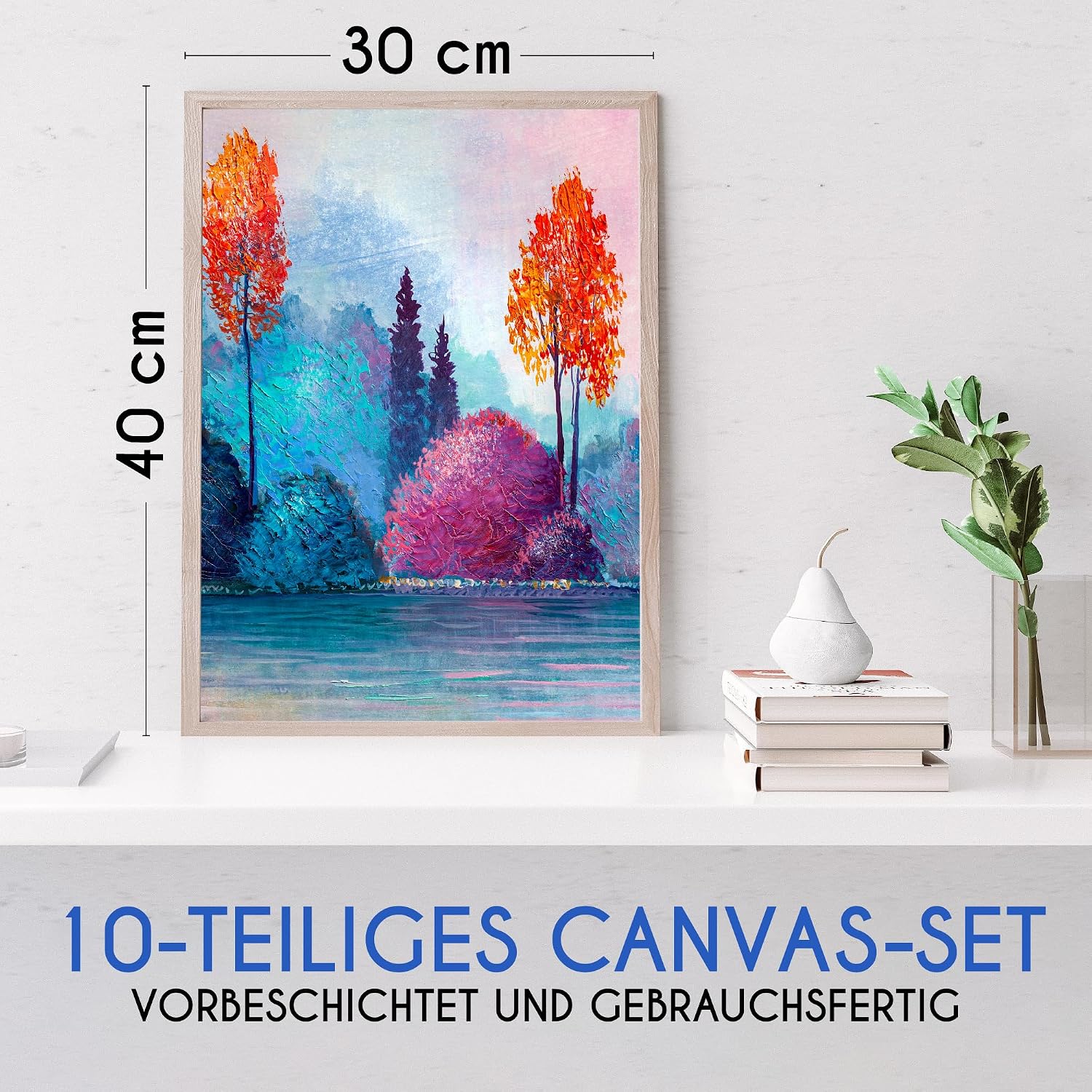 Detalle 2 de Zenacolor Canvas Set 10x 30x40 cm