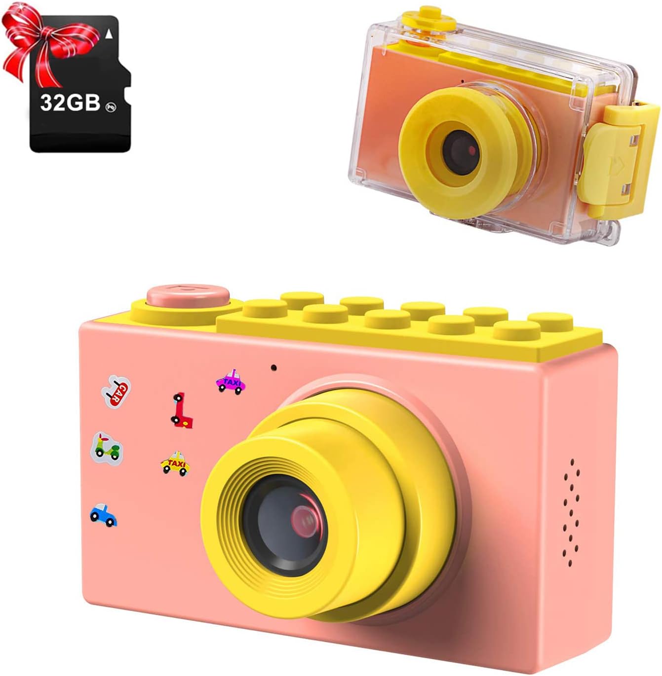 Thumbnail 6 de ShinePick Fotoapparat – Kinderdigitalkamera mit 8 MP, HD 1080P und 32 GB Micro SD