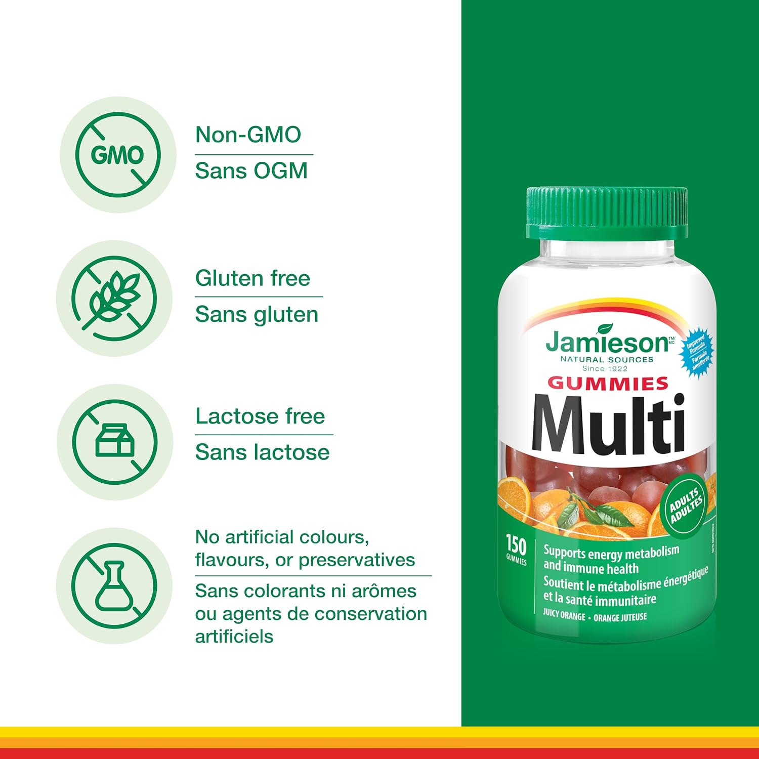 Detalle de Jamieson Adult Multivitamin Gummies, 150 Count