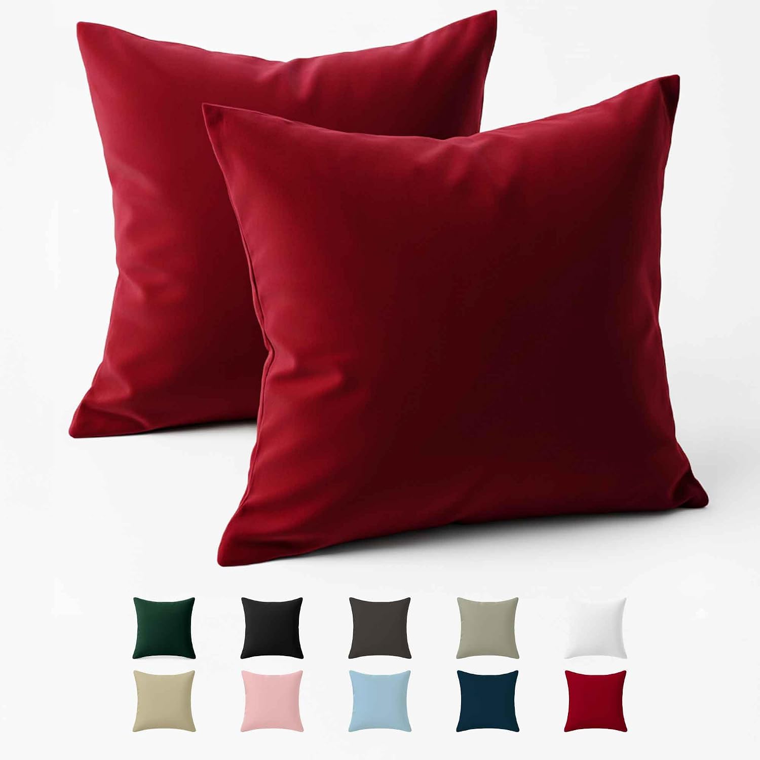 Detalle de Federe cotone rinforzato 60x60, set da 2