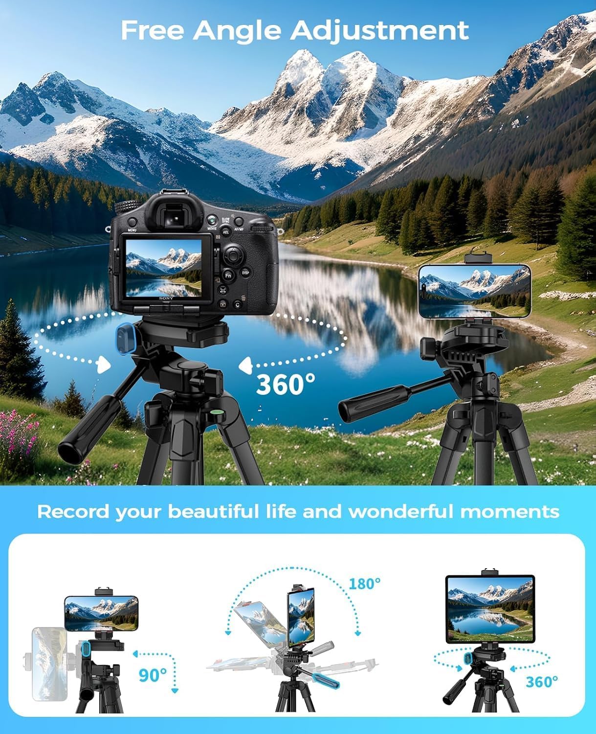 Thumbnail 5 de MACTREM 67" Tripod Stand for iPhone/iPad
