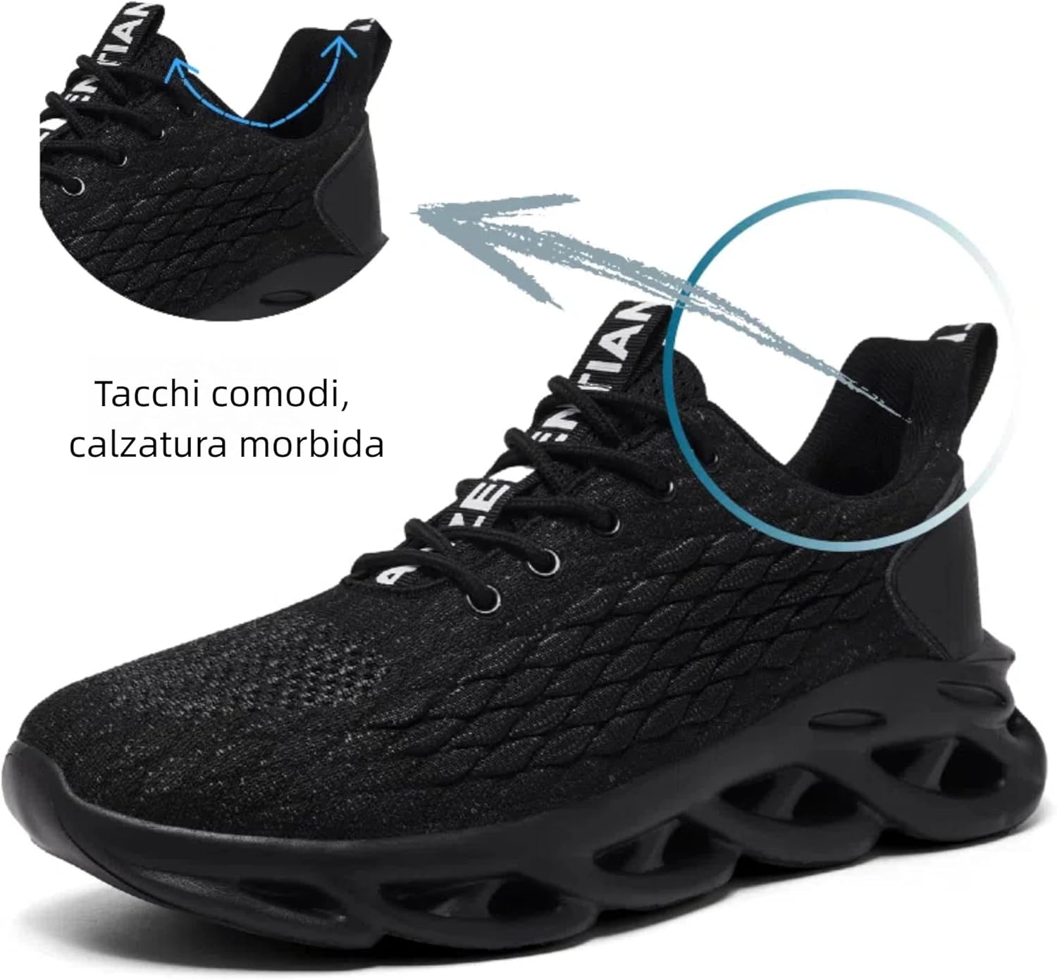 Thumbnail 3 de TIANZEBEN Herren Turnschuhe aus atmungsaktivem Mesh – leichte Sportschuhe für Fitness, Walken und Freizeit