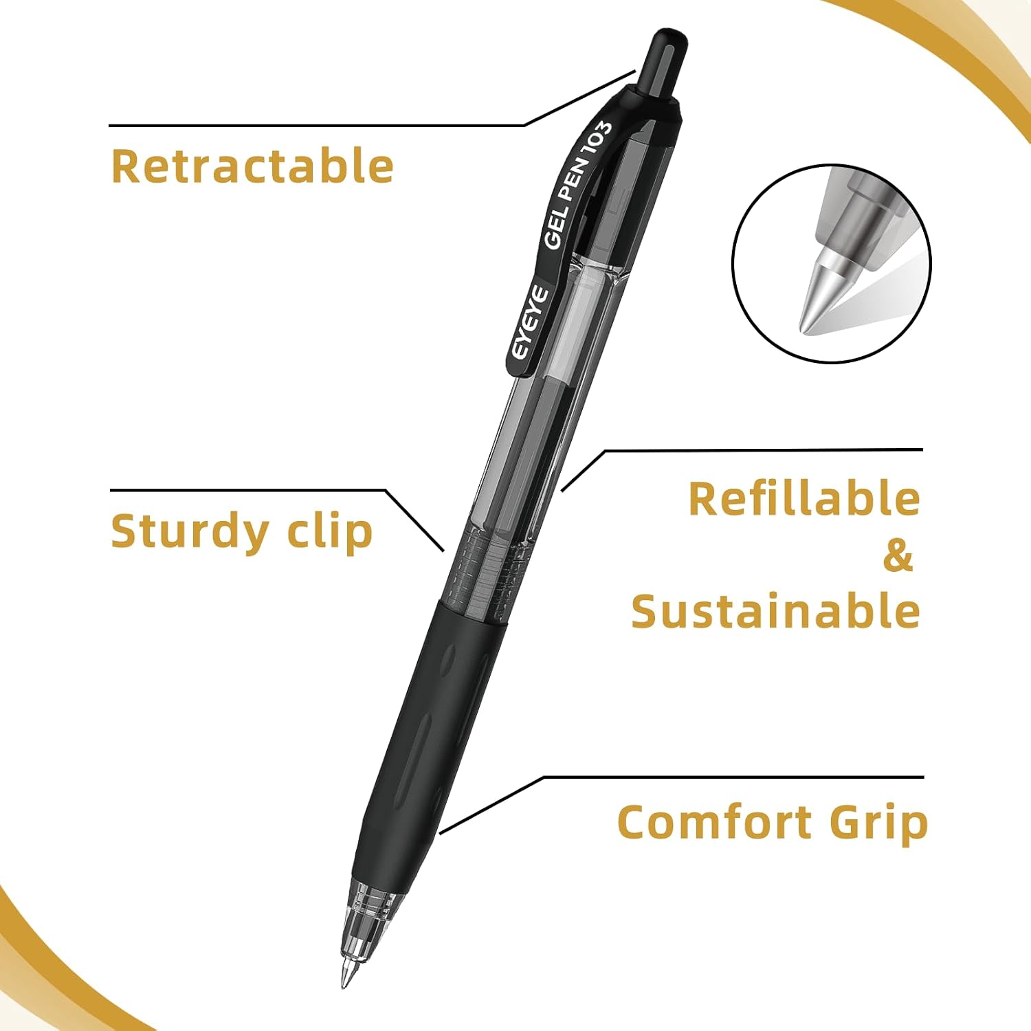 Detalle de EYEYE Gel Pens, 0.5 mm